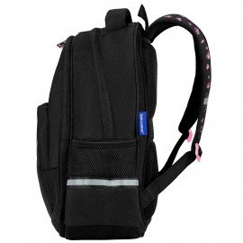 Рюкзак BRAUBERG SOFT, 2 отделения, 3 кармана, "Tough cat", СВЕТЯЩИЙСЯ, 40х31х15 см, 274401