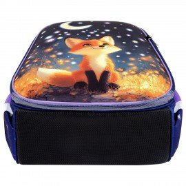 Ранец BRAUBERG ORIGINAL, 2 отделения, с брелком, "Dreaming fox", 38х29х16 см, 274404