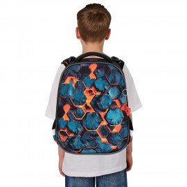 Ранец BRAUBERG ORIGINAL, 2 отделения, с брелком, "Hot spill", 38х29х16 см, 274405