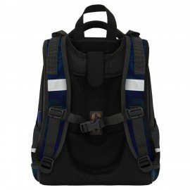 Ранец BRAUBERG ORIGINAL, 2 отделения, с брелком, "Tunnel car", 38х29х16 см, 274406