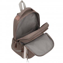 Рюкзак BRAUBERG STYLE, 2 отделения, 4 кармана, "Brown checks", коричневый, 40х26х15 см, 274412