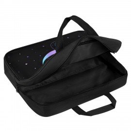 Папка на молнии с ручками BRAUBERG А4, 1 отделение, полиэстер, 80 мм, "Night moon cat", 274502