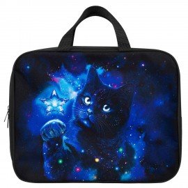 Папка на молнии с ручками BRAUBERG А4, 1 отделение, полиэстер, 80 мм, "Star cat", 274505