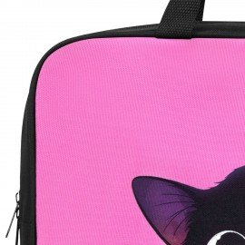Папка на молнии с ручками BRAUBERG А4, 1 отделение, полиэстер, 80 мм, "Hiding cat", 274506