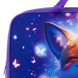 Папка на молнии с ручками BRAUBERG KIDS А4, 1 отделение, полиэстер, 80 мм, "Chilling fox", 274512