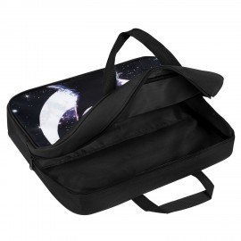 Папка на молнии с ручками BRAUBERG KIDS А4, 1 отделение, полиэстер, 80 мм, "Moon cat", 274513