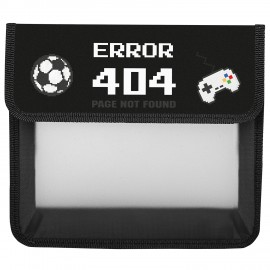 Папка для тетрадей ЮНЛАНДИЯ А5, пластик, 2 отделения, клапан на липучке, "Game error", 274520
