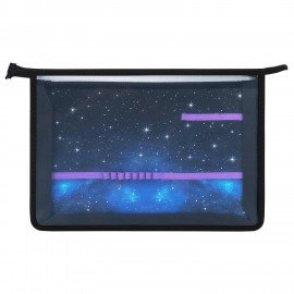 Папка для труда на молнии BRAUBERG А4, 2 отделения, органайзер, "Space kitten", 274531