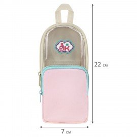 Пенал-рюкзак BRAUBERG KIDS, 1 отделение, ПВХ, "Backpack style", 274590