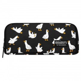 Пенал-органайзер BRAUBERG, 2 откидные планки, полиэстер, 23x9х7 см, "Geese print", 274610