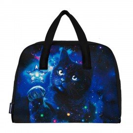 Сумка для занятий BRAUBERG с ручками, 35x25x15 см, "Star cat", 274627