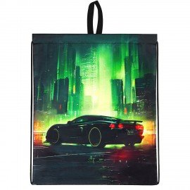Мешок для обуви BRAUBERG KIDS, с петлей, 42х34 см, "Green city", 274642