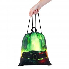 Мешок для обуви BRAUBERG KIDS, с петлей, 42х34 см, "Green city", 274642
