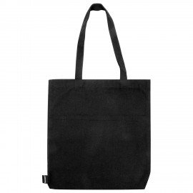 Сумка шоппер BRAUBERG, канвас, 40х35 см, черный, "Minimal", 274649