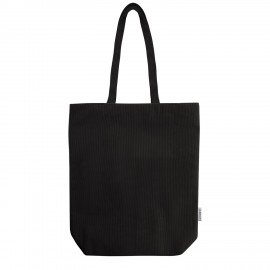 Сумка шоппер HEIKKI (ХЕЙКИ), вельвет, 2 кармана, подкладка, 35х36х10 см, Black, 274653