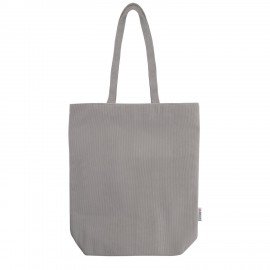 Сумка шоппер HEIKKI (ХЕЙКИ), вельвет, 2 кармана, подкладка, 36х36х10 см, Gray, 274654