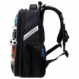 Ранец BRAUBERG UP, 2 отделения, с брелоком, "Speedometer", 36х28х15 см, 274666