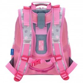 Ранец BRAUBERG UP, 2 отделения, с брелоком, "Милые коты", 36х28х15 см, 274667