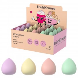 Ластик ERICH KRAUSE Sponge Mini Yummy 30x28x28 мм, ассорти, 63474