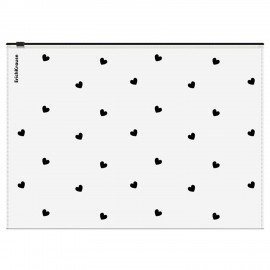 Папка-конверт на молнии ERICH KRAUSE Clear Beauty, A4, прозрачная, 65231