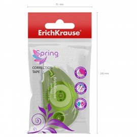 Корректирующая лента ERICH KRAUSE Spring, 5мм*6м, ассорти, 53196