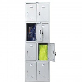 Шкаф металлический для сумок ПРАКТИК "LS-24" восьмисекционный, 1830х600х500 мм, 33 кг, разборный