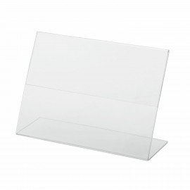 Подставка настольная для рекламных материалов ГОРИЗОНТАЛЬНАЯ (105х150 мм), А6, односторонняя, BRAUBERG, 290415