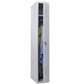 Шкаф металлический для одежды ПРАКТИК "ML-11-30" (LS-01), односекционный, 1830х300х500 мм, 17 кг, разборный, S23099401102