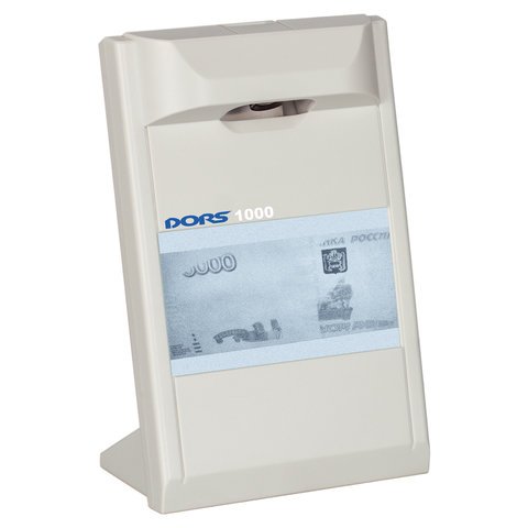 Детектор банкнот DORS 1000 М3, ЖК-дисплей 10 см, просмотровый, ИК-детекция, спецэлемент "М", серый, 1000M3