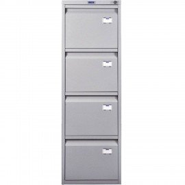 Шкаф картотечный ПРАКТИК "A-44" 1305х408х485 мм, 4 ящика для 168 подвесных папок, формат папок A4 (БЕЗ ПАПОК)