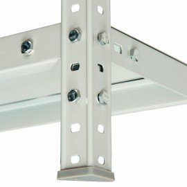 Стеллаж металлический BRABIX "MS Plus-200/50-5", 2000х1000х500 мм, 5 полок, регулируемые опоры, 291110, S241BR165502