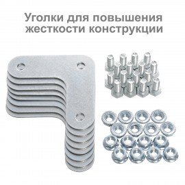 Стеллаж металлический BRABIX "MS KD-180/50-4", 1800х1000х500 мм, 4 полки, сборная стойка, 291116, S240BR145402