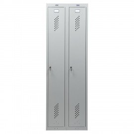 Шкаф металлический для одежды BRABIX "LK 21-80", УСИЛЕННЫЙ, 2 секции, 1830х800х500 мм, 37 кг, 291129, S230BR406102