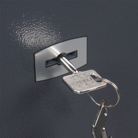 Сейф BRABIX "КМ-620Т", 620х430х375 мм, 35 кг, ключевой замок + полка, трейзер, крепление к стене, 291167