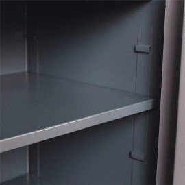Сейф BRABIX "КМ-1200Т/2", 1200х475х400 мм, 76 кг, 2 отделения, ключевой замок, трейзер, крепление к стене, 291170