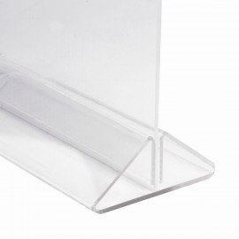 Подставка настольная для рекламных материалов ВЕРТИКАЛЬНАЯ (300х210 мм), формат А4, двусторонняя, STAFF, 291176