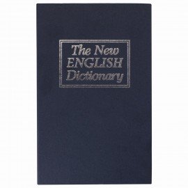 Сейф-книга "Английский словарь", 54х115х180 мм, ключевой замок, темно-синий, BRAUBERG, 291179