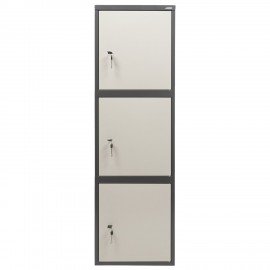 Шкаф металлический для документов AIKO "SL-150/3Т" ГРАФИТ, 1490х460х340 мм, 37 кг, S10799153502