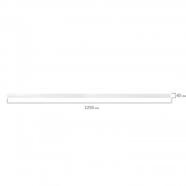 Ценникодержатели полочные самоклеящиеся белые 1250 мм, КОМПЛЕКТ 10 шт., DBR39, 197300