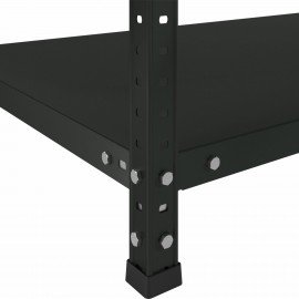 Стеллаж металлический BRABIX "ГРАФИТ MS KD-180/40/70-5", лофт, 1800х700х400 мм, 5 полок, 291268, S240BR124593