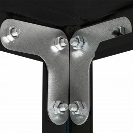 Стеллаж металлический BRABIX "ГРАФИТ MS KD-180/40-5", лофт, 1800х1000х400 мм, 5 полок, 291269, S240BR144593
