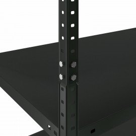 Стеллаж металлический BRABIX "ГРАФИТ MS KD-180/40-5", лофт, 1800х1000х400 мм, 5 полок, 291269, S240BR144593