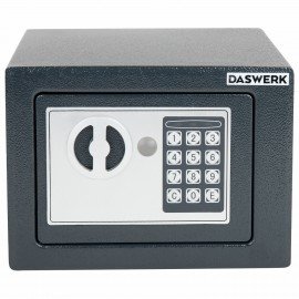 Сейф мебельный DASWERK SC-170EL (170х230х170 мм), электронный замок, графит, 291338