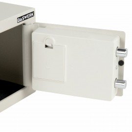 Сейф мебельный DASWERK SC-170EL (170х230х170 мм), электронный замок, бежевый, 291340