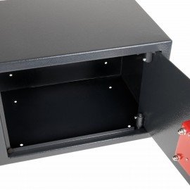 Сейф мебельный DASWERK SC-250KL (250х350х250 мм), ключевой замок, графит, 291342