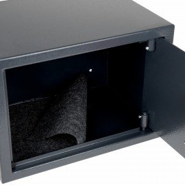 Сейф мебельный DASWERK SC-250EL (250х350х250 мм), электронный замок, графит, 291343