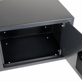 Сейф мебельный DASWERK SC-250EL (250х350х250 мм), электронный замок, графит, 291343