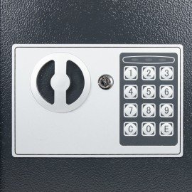 Сейф мебельный DASWERK SC-250EL (250х350х250 мм), электронный замок, графит, 291343