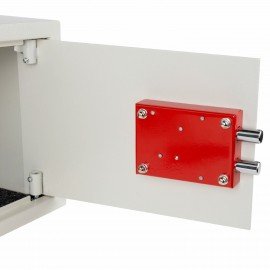 Сейф мебельный DASWERK SC-250KL (250х350х250 мм), ключевой замок, бежевый, 291344