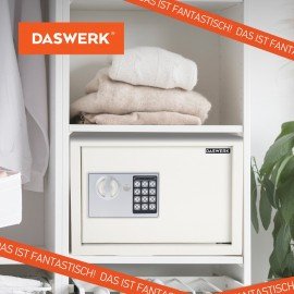 Сейф мебельный DASWERK SC-250EL (250х350х250 мм), электронный замок, бежевый, 291345